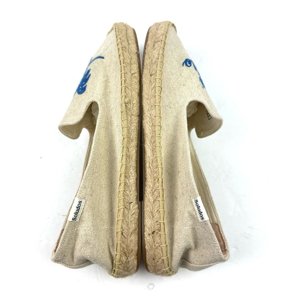 Soludos Rosewood Espadrilles Flats 10 Mayakoba Aqui Me Quedo Shoe Womens New - Picture 7 of 8